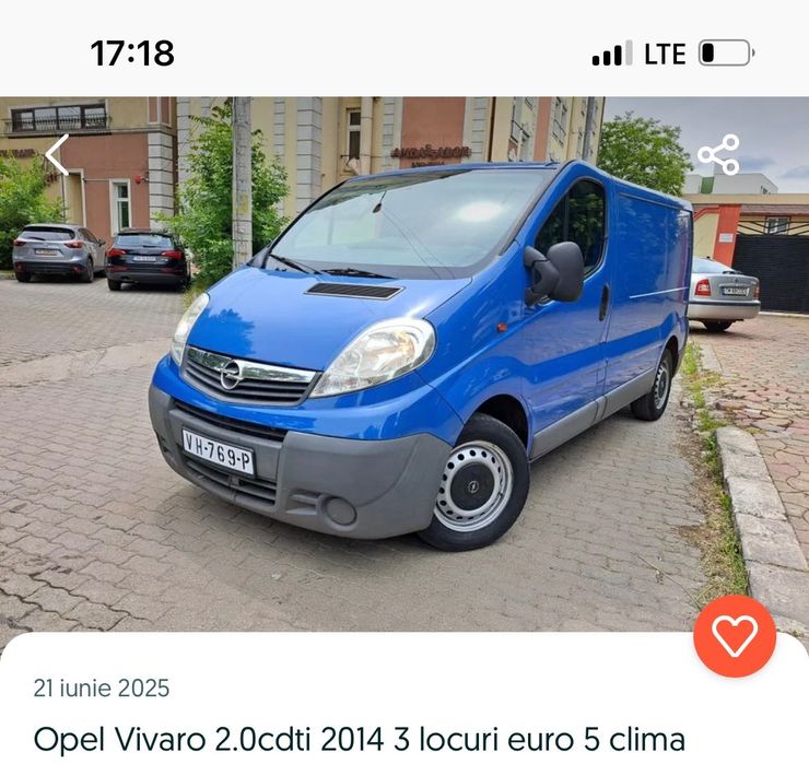 Vând microbuz Opel vivaro