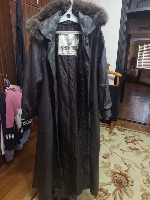 Кожаный турецский плащ