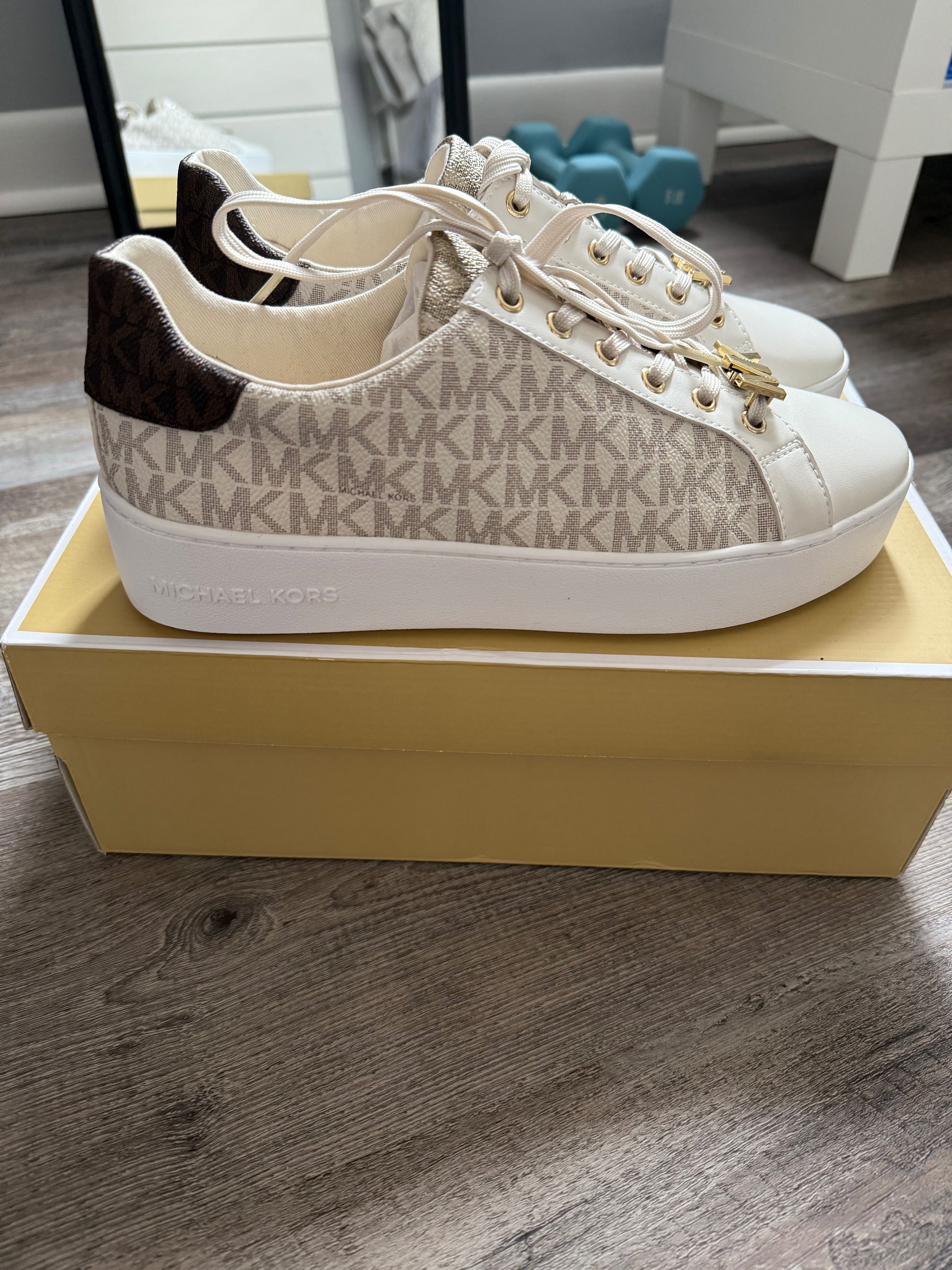 Оригинални кецове Michael Kors – размер 39, бежови, стилни