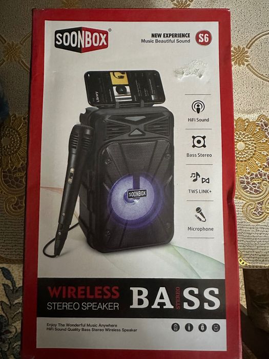 Колонка с микрофоном