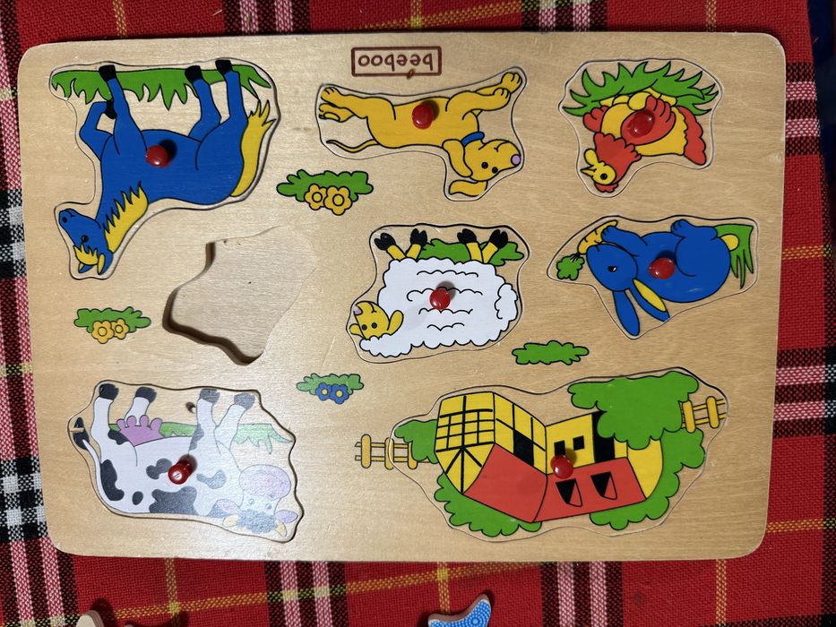 Бебешки дървени играчки лот