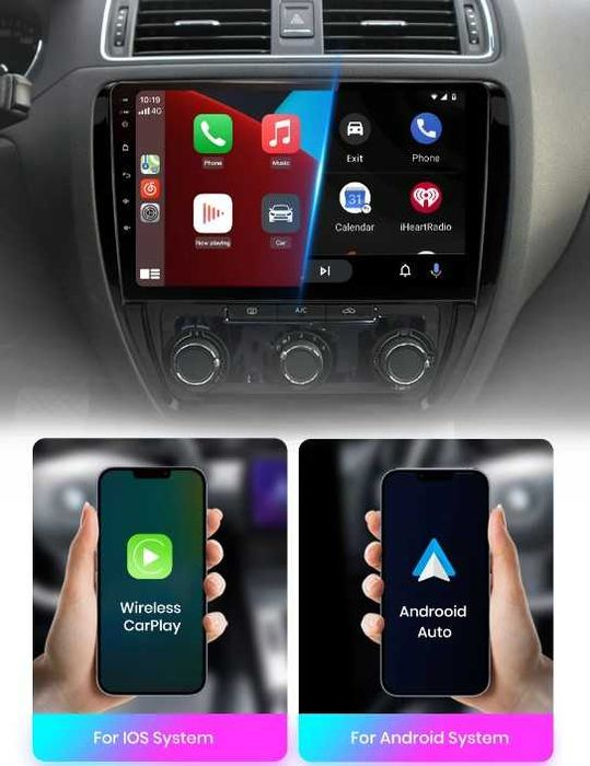 Navigatie Android  VW JETTA 6 ,Carplay Wireless ,Android Auto + Camera