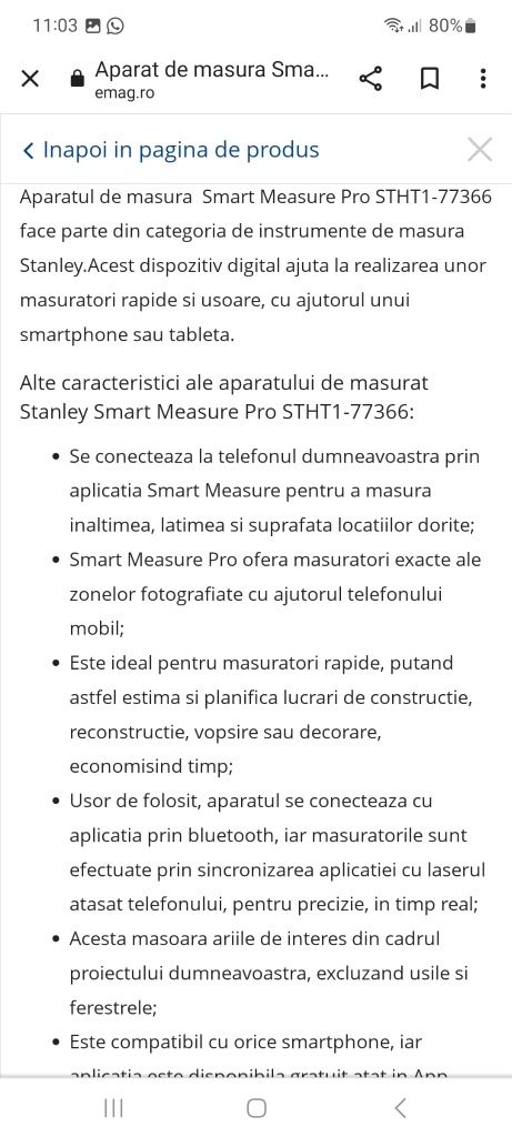 Stanley Smart Measure Pro STHT1-77366
