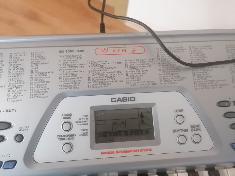 Casio CTK-491 microfon stereo