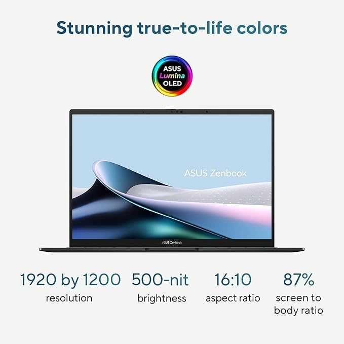 ASUS ZenBook 14 OLED WUXGA Intel Core Ultra 9-285H DDR5 32GB SSD 1TB