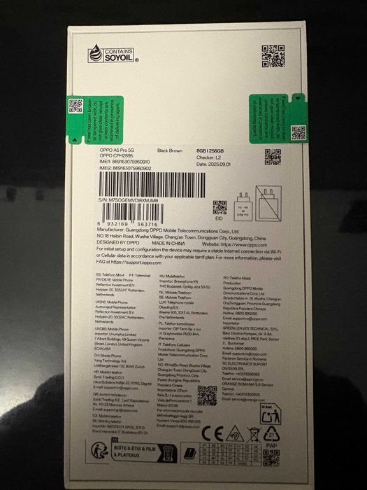 OPPO A5 PRO 8GB RAM, 256 GB Storage, BLACK - NOU Sigilat