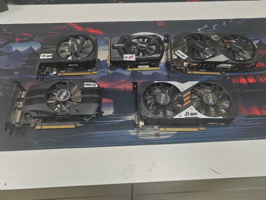 Видеокарты GTX разные