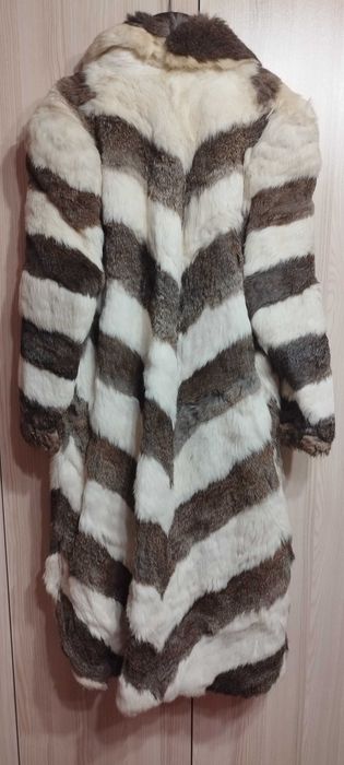 Дамско Кожено Палто тип рибена кост