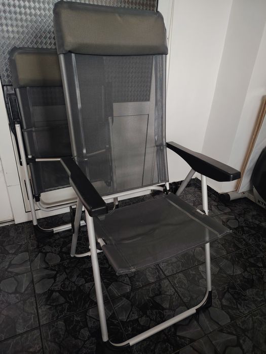 Сгъваем алуминиев стол 5 позиции на облегалката Нови 2 бр.