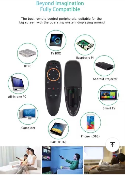 TV Box Android 4.0 T95 Smart 6K Cu Kodi 18.1, Ceas, Telecomandă - 4GB