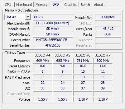 Memorie RAM Laptop SO-DIMM SK Hynix 4 GB PC3 DDR 3 1066 MHz 1.5 V