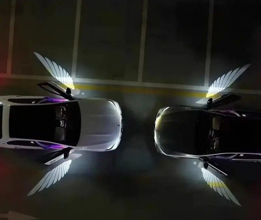 2 proiectoare laser Hd fără fir,pentru portiere