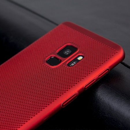 Husa Elegance Luxury Mesh Red pentru Samsung Galaxy S9