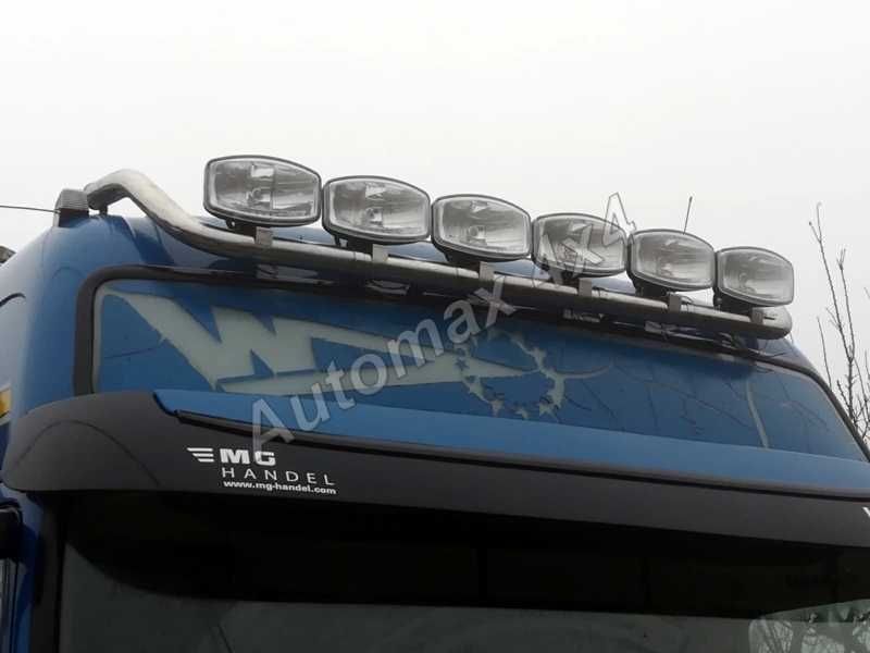 Bullbar, bara inox proiectoare plafon Volvo FH '02-'12, cabina XL