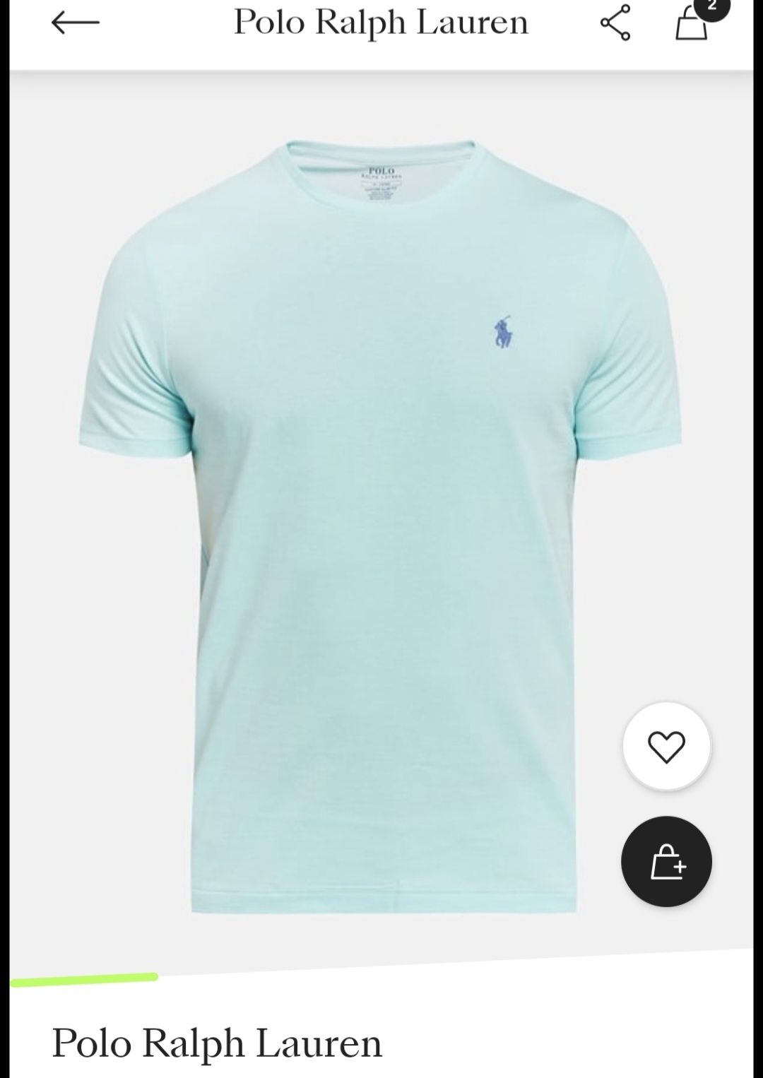 Оригинална тениска Polo Ralph Lauren - Размер Л - Azure Blue