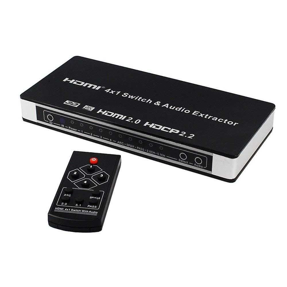HDMI 4x1 Switch and Audio Extractor