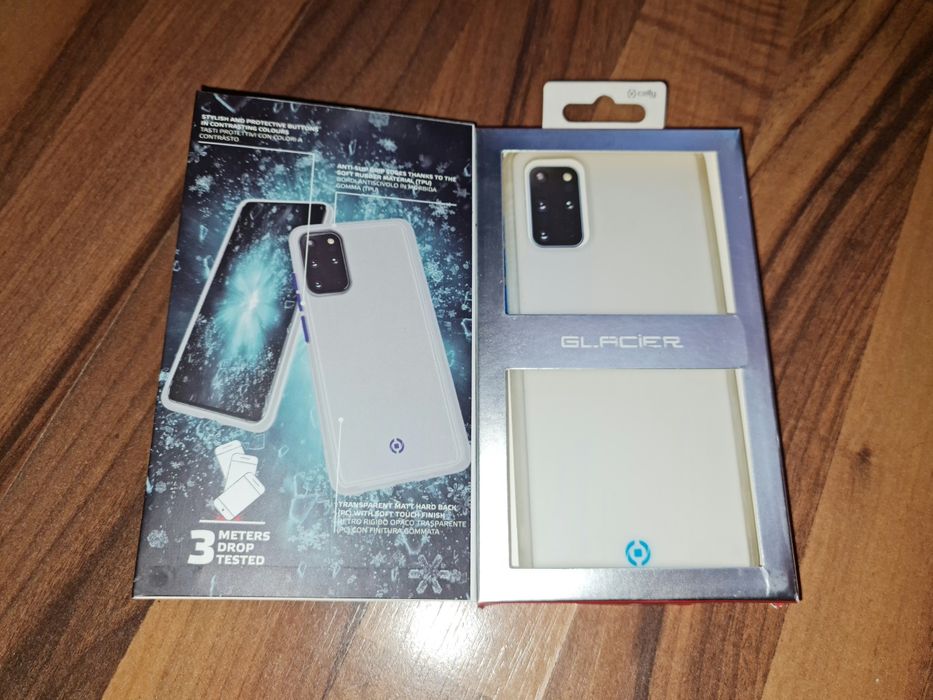 Husa hibrid originala Celly Glacier Cover Samsung Galaxy S20+ S20 Plus