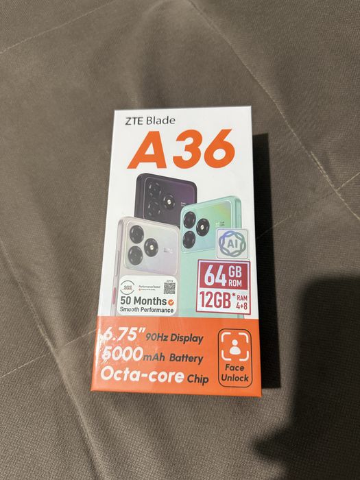 Смартфон ZTE A36, мобильный телефон новый