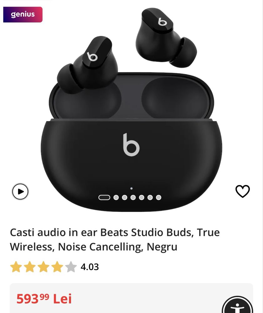 Casti wireless Beats - stare impecabila
