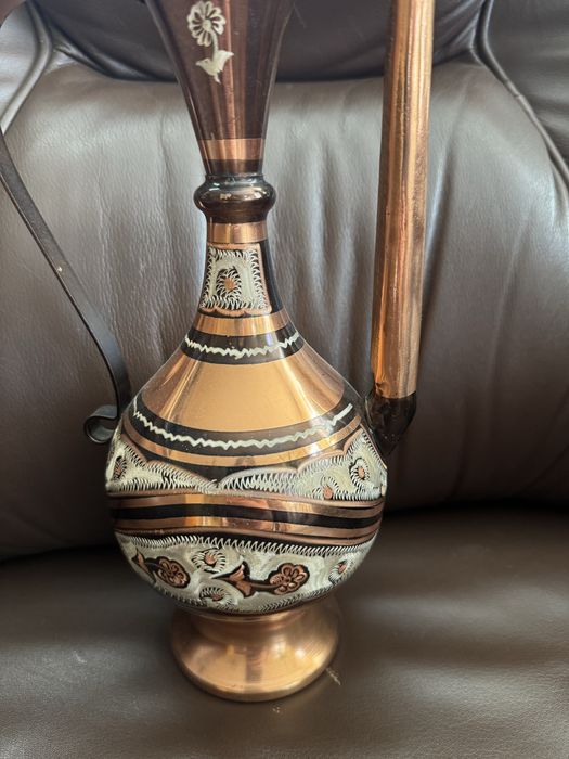 Ceainic pictat din cupru