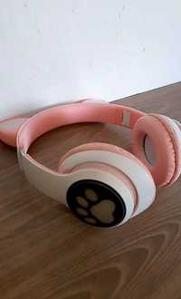 Bluetooth слушалки безжични за деца с котешки уши