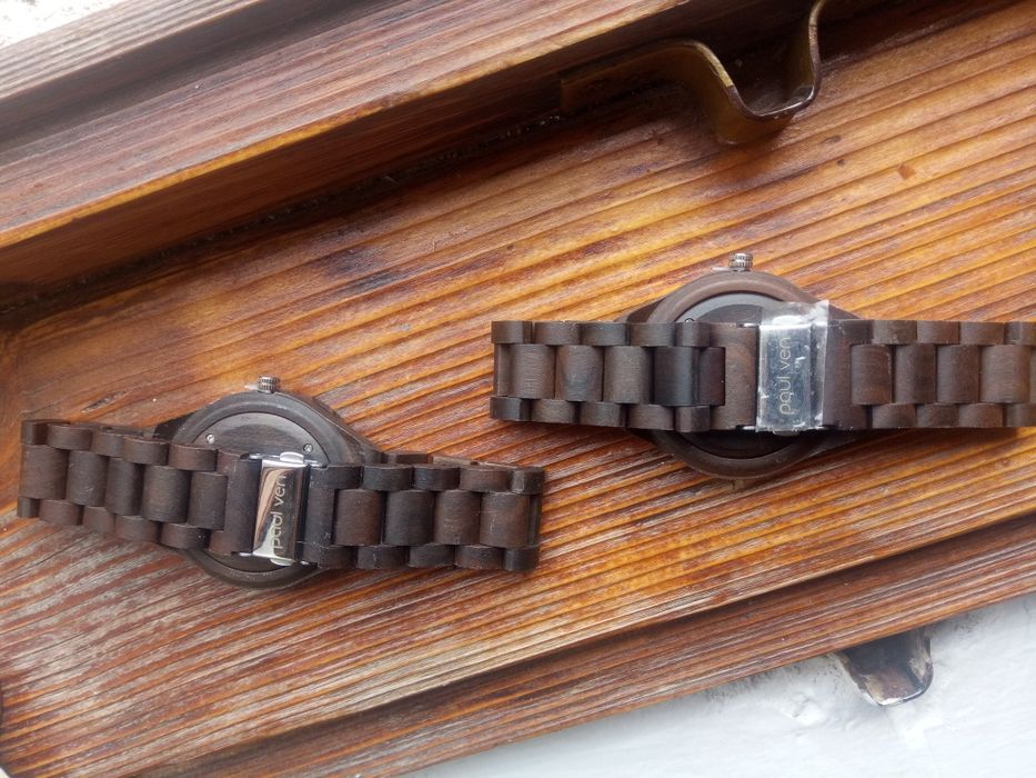 Ceas Lemn Nuc Paul Ven, Oak Wood Watch Eco Vegan raw