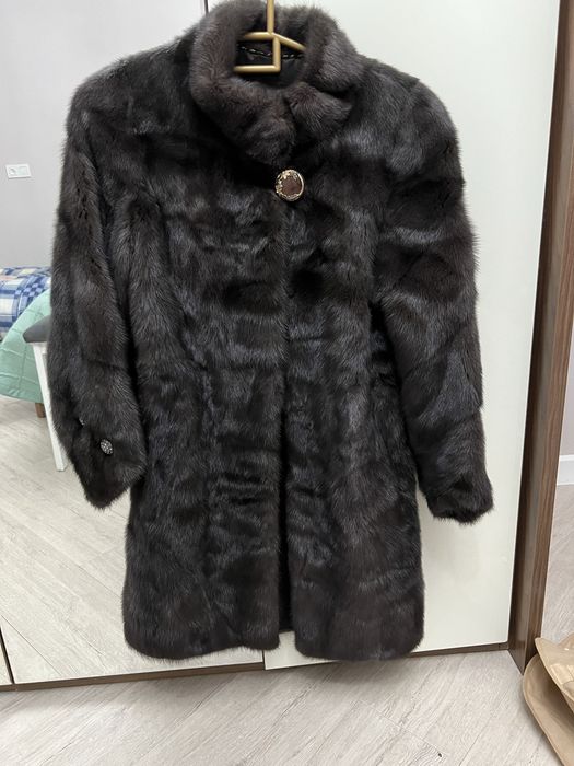 Шуба почти новая, размер с