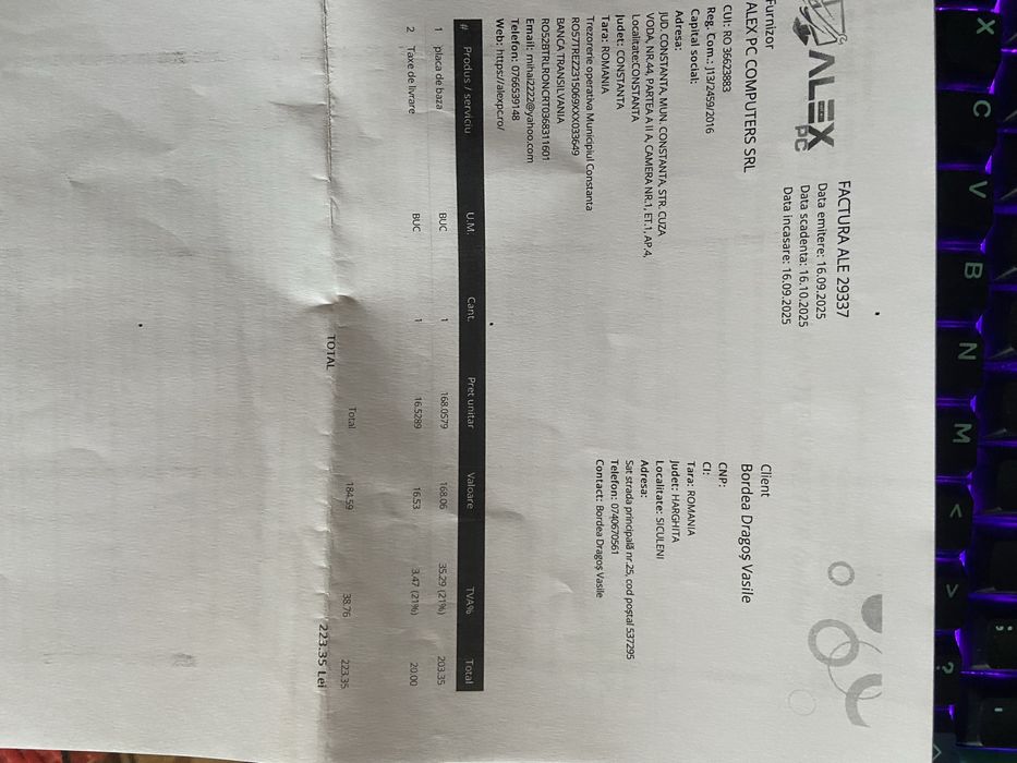 I7-6700 + gtx 1060 3gb [16 gb RAM] + placa de baza cu garantie 20 luni