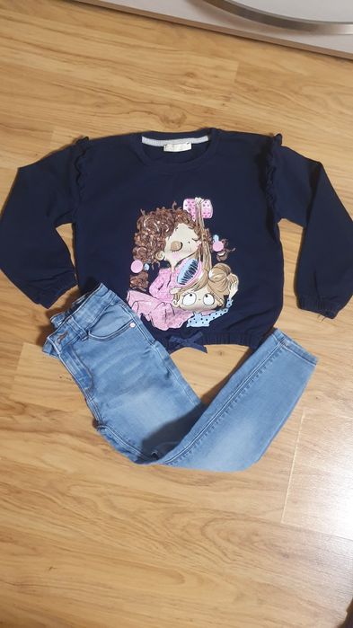 Дънки и блуза 5-6г