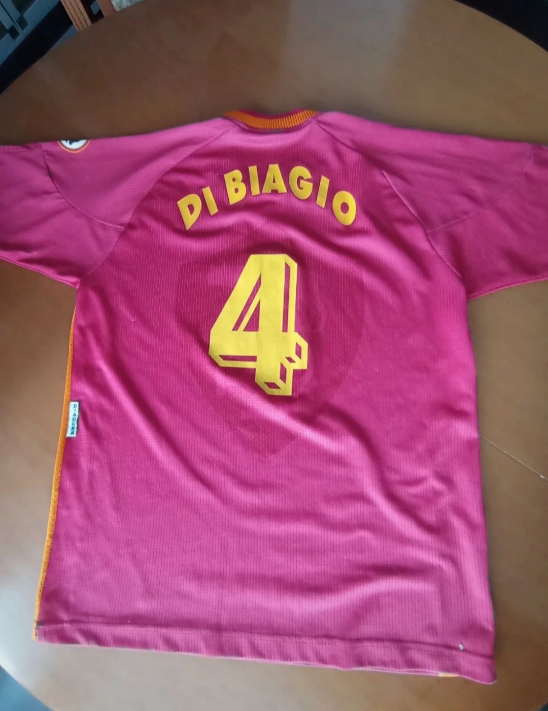 AS Roma 1997-1998 Luigi Di Biagio tricou fotbal Diadora