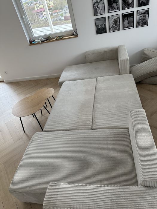 Canapea extensibila forma U model reiat