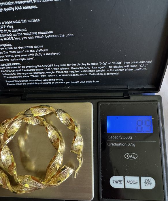 Златни обеци халки