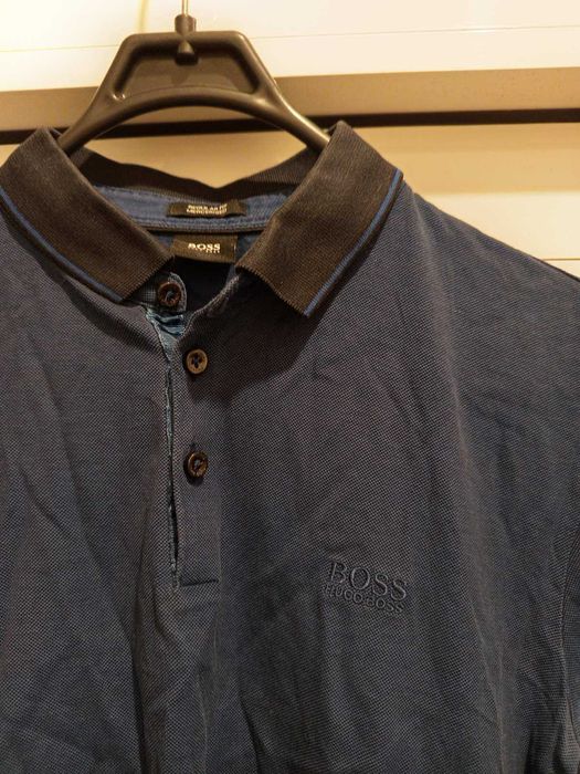 Оригинална фланелка с яка Hugo Boss