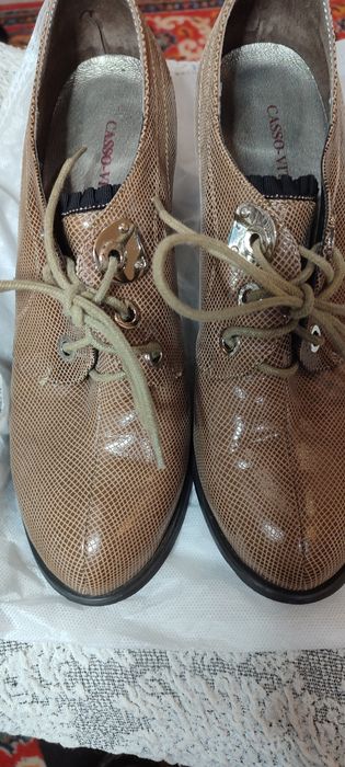 Туфли лазерная кожа