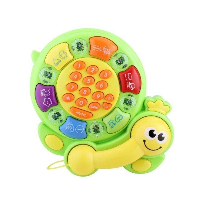 Telefon verde interactiv cu lumini și sunete Doctor Tortoise