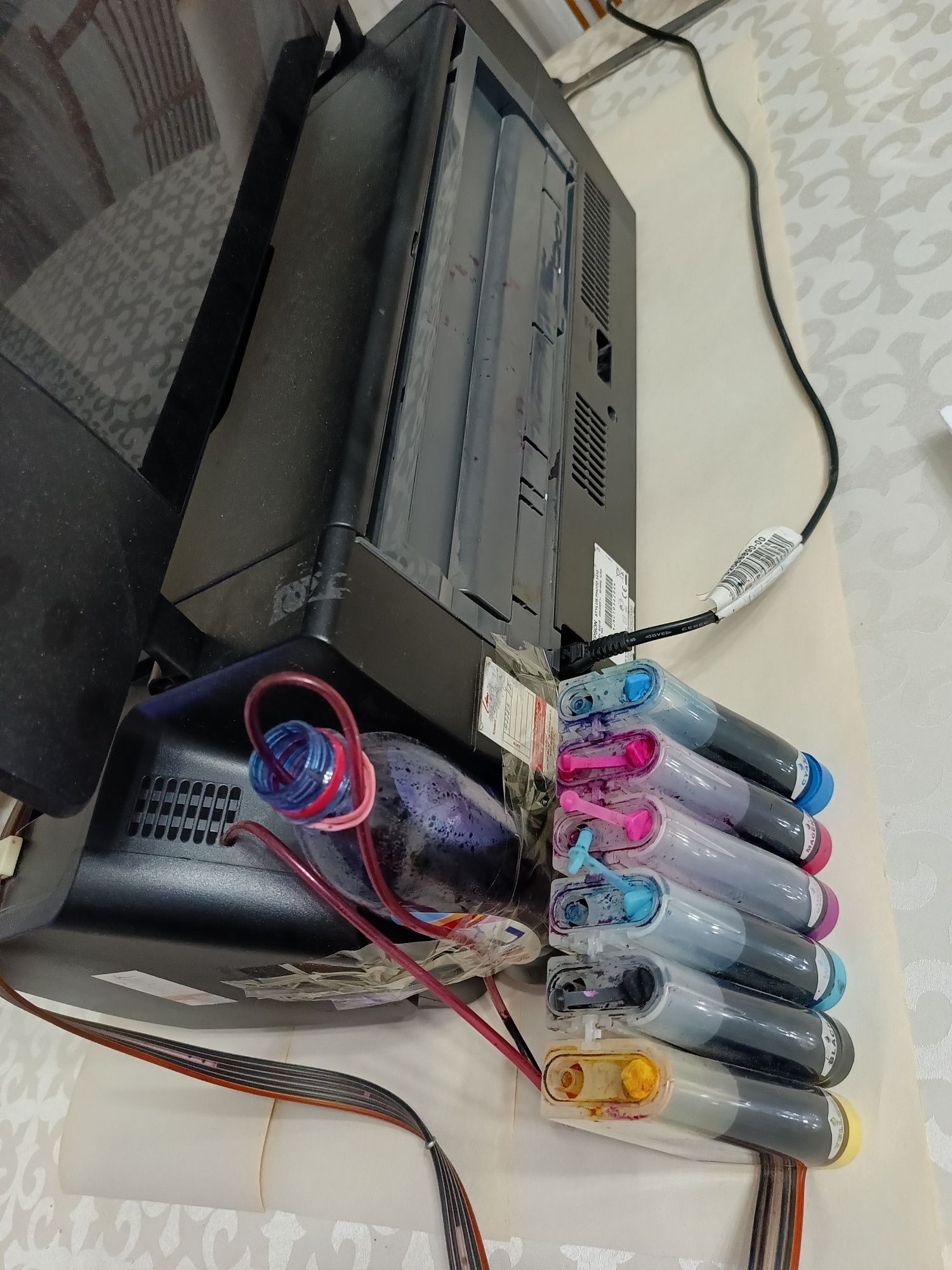 Струйный принтер  Epson 1410 с красками
