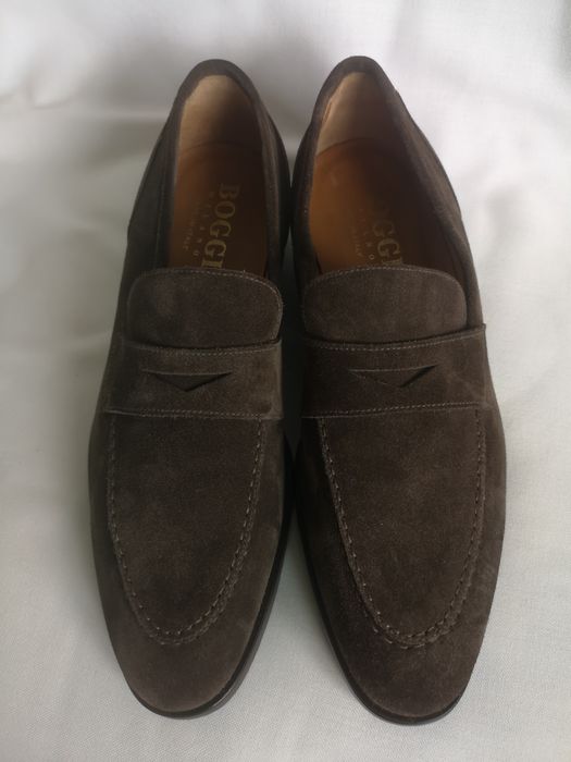 Boggi Milano, мъжки обувки естествен велур, номер 41