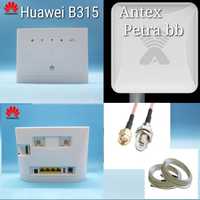 Усилитель 4G Интернета Huawei b315, Антенна Antex Petra bb mimo