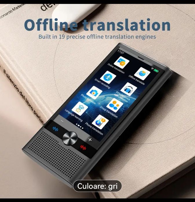 Traducător/translator inteligent, AI, nou, la cutie