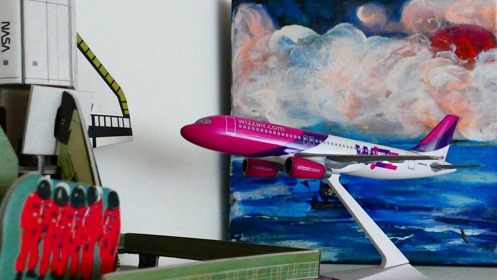 Unicat Absolut: Avion Wizz Air macheta A320
