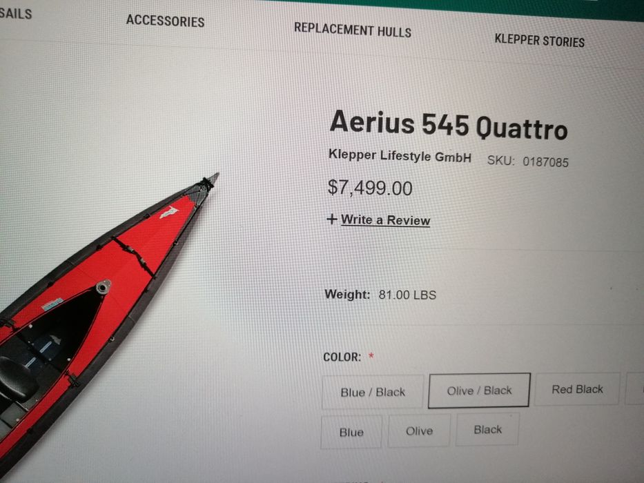 Каяк Klepper Aerius 545 Quattro