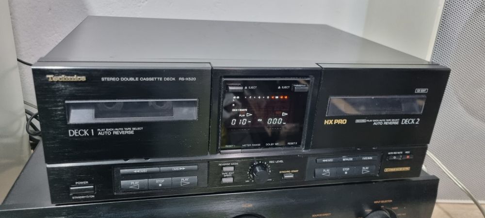 Dublu deck si cd player Technics, dimensiune mai mica