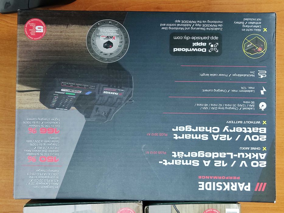 Acumulator PARKSIDE Performance 8 Ah si 4 Ah + incarcatoare