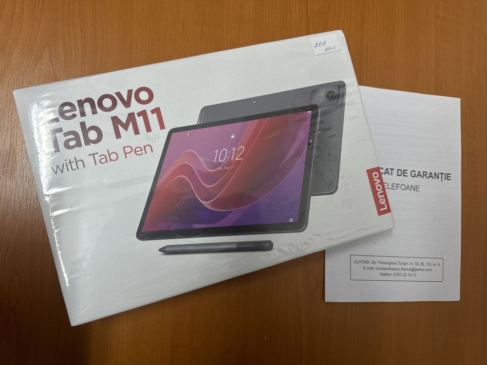Tableta Lenovo Tab M11 noua, garantie