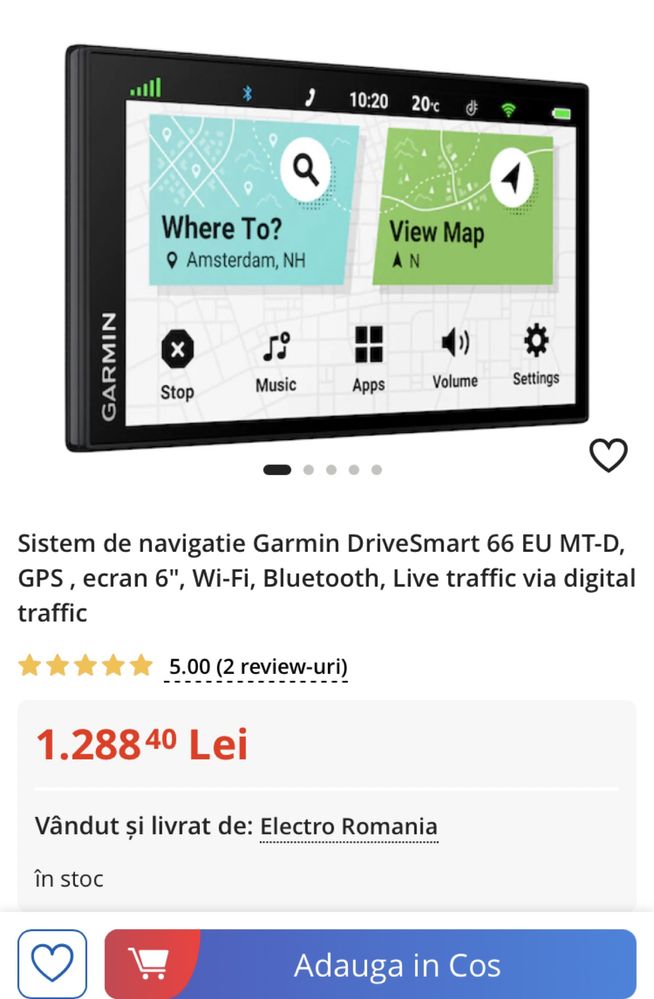 Garmin DriveSmart 66 & Live Traffic