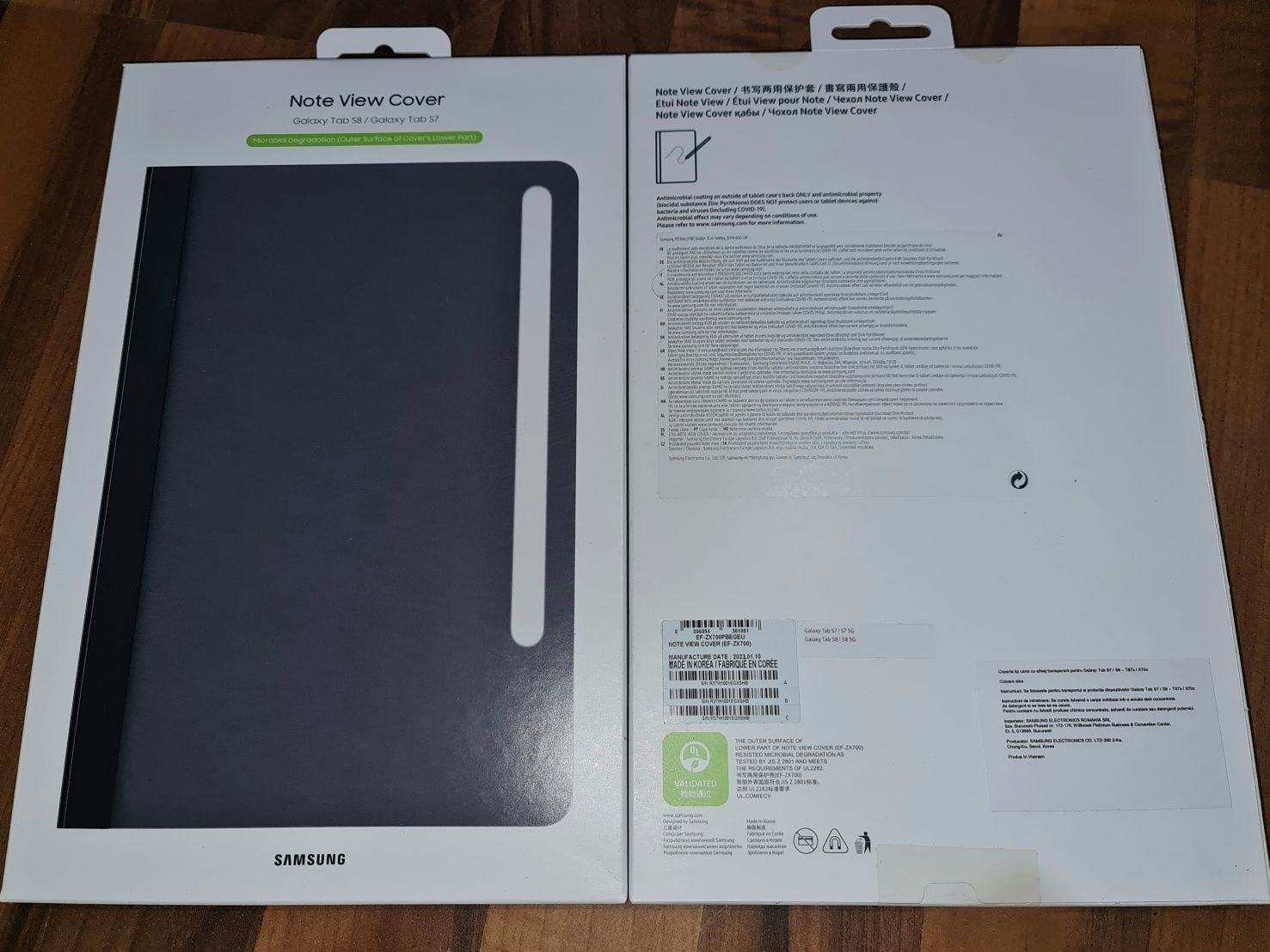 Husa flip originala Samsung Note View Cover Galaxy Tab S7 Tab S8