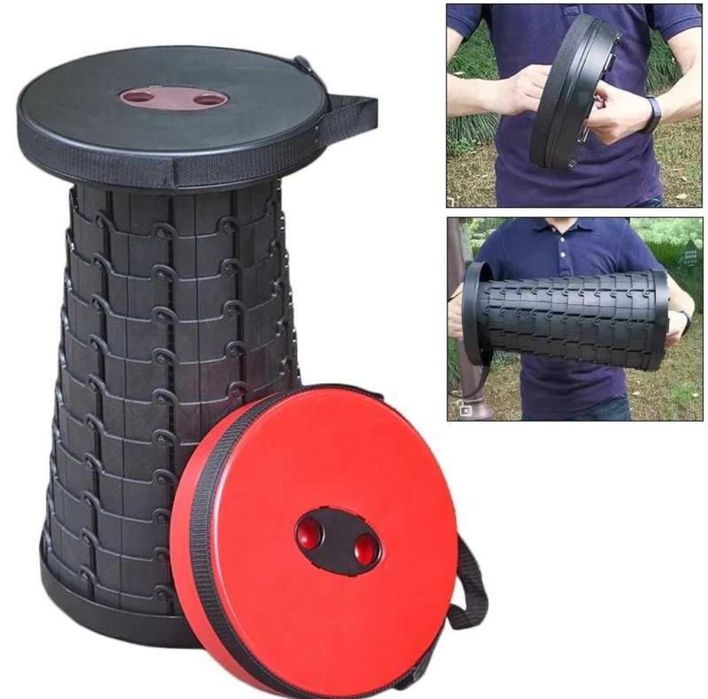 Scaun Extensibil cu pliere telescopica diverse culori negru rosu albas