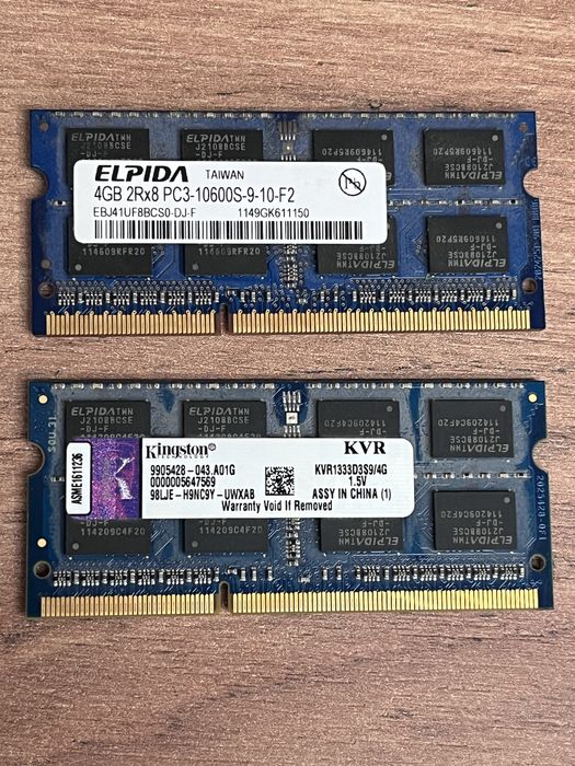 2x4GB DDR3L рам памет за лаптоп