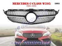 Grila Frontala Diamond AMG Sport Neagra Mercedes C W205 15-18 Dubla