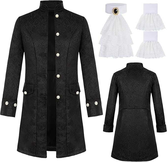 Costum Steampunk, stil Victorian cu frac gotic, REDUS de la 170RON